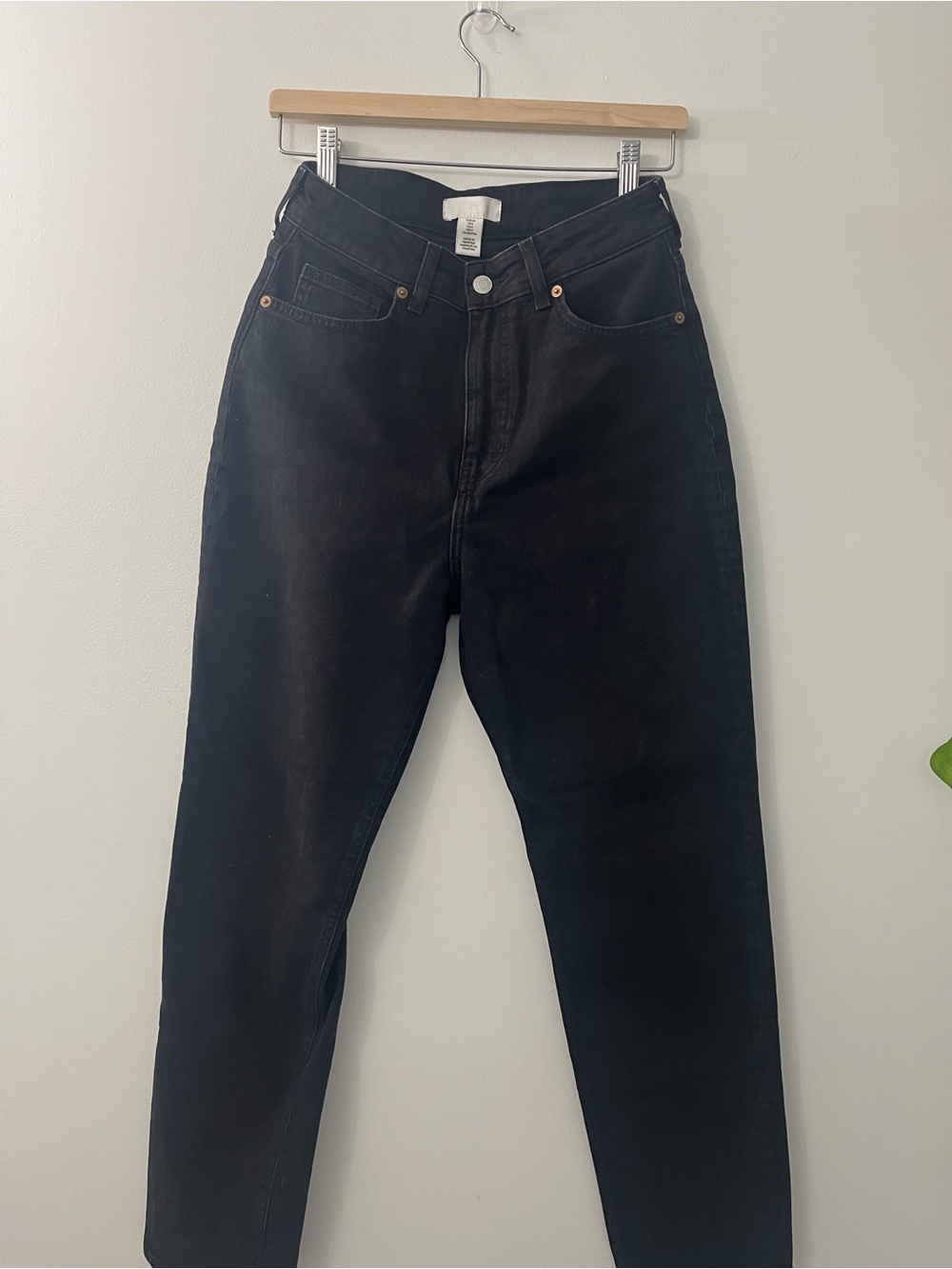 H&M women Black High-Rise Jeans